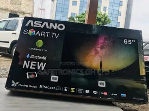 65 Inches Glossy Smart Asano Black UHD Electric Led Tv