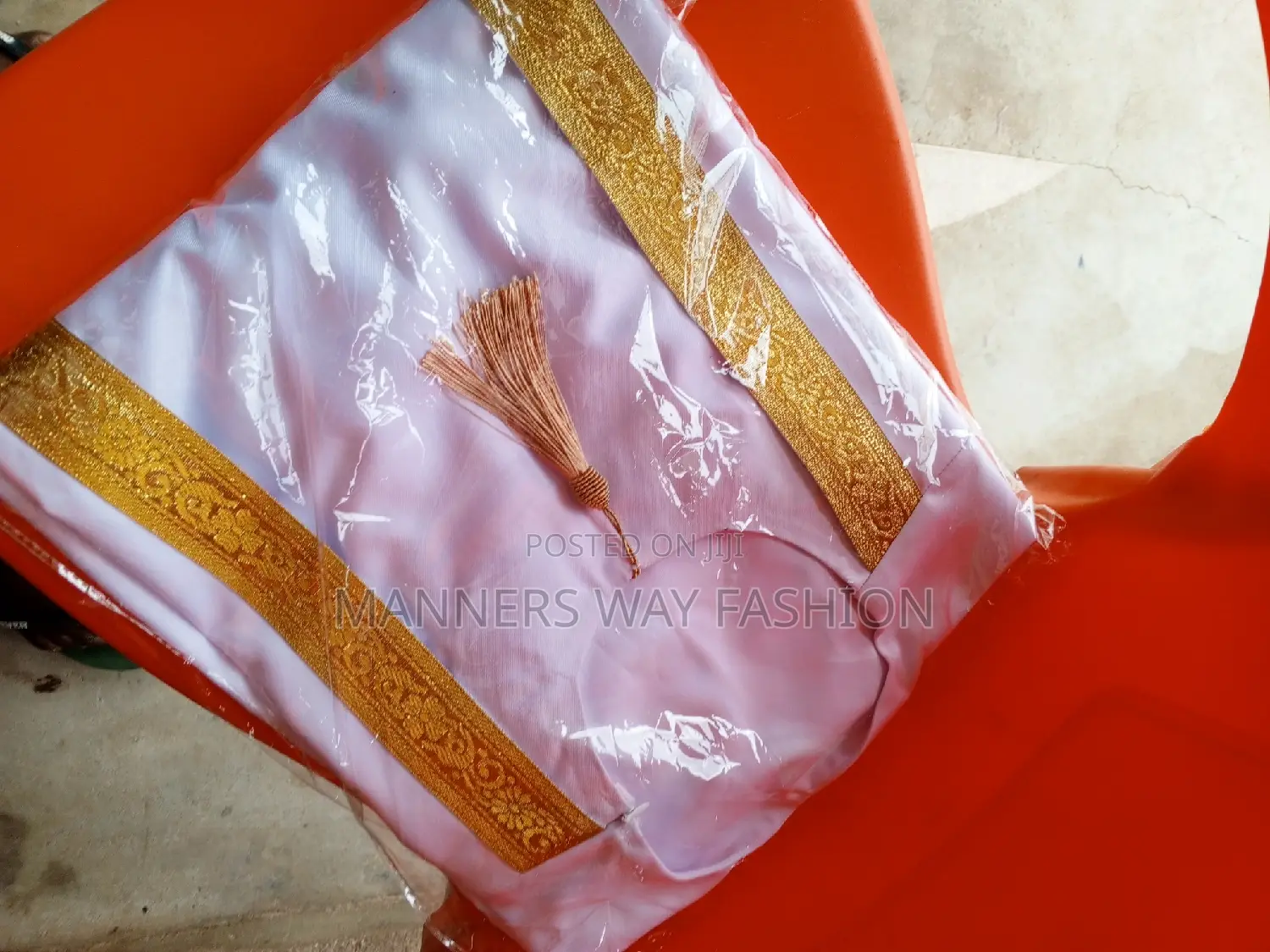 White and Gold Kaftan