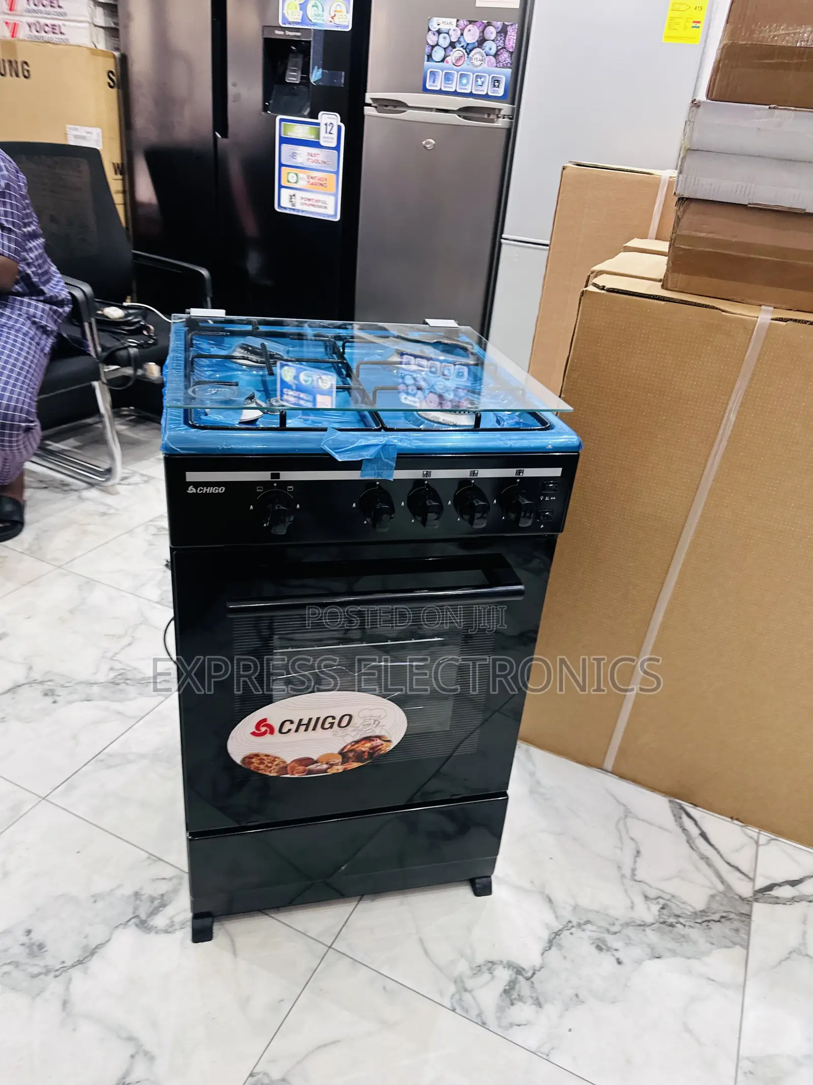 High Quality Sleek Gas Cooker Oven Grill 4buner Chigo