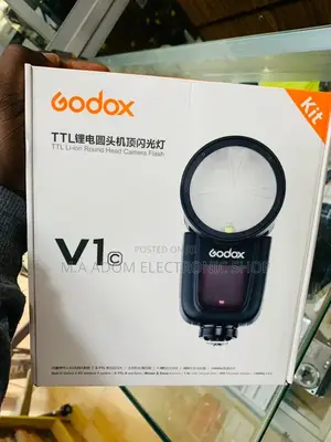 Well Design Godox Round Head Camera Flash for Canon.