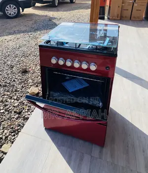 Sleek Design Oven and Grill 4 Gas Volcano Burner(Red).
