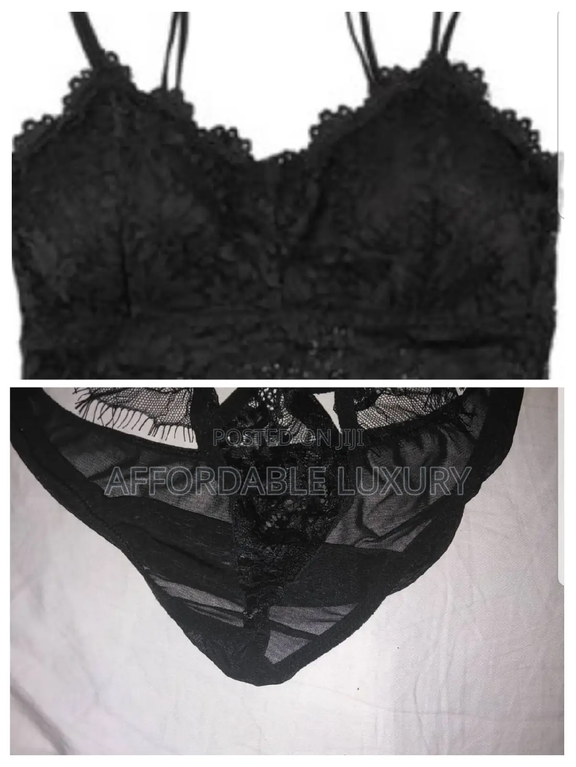 2 Piece Designer Embroidered Soft Lace Bra and Panty Set