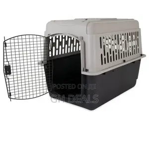 Dog Crate, Plastic Travel Pet Carrier for Pets 50-70 Lb