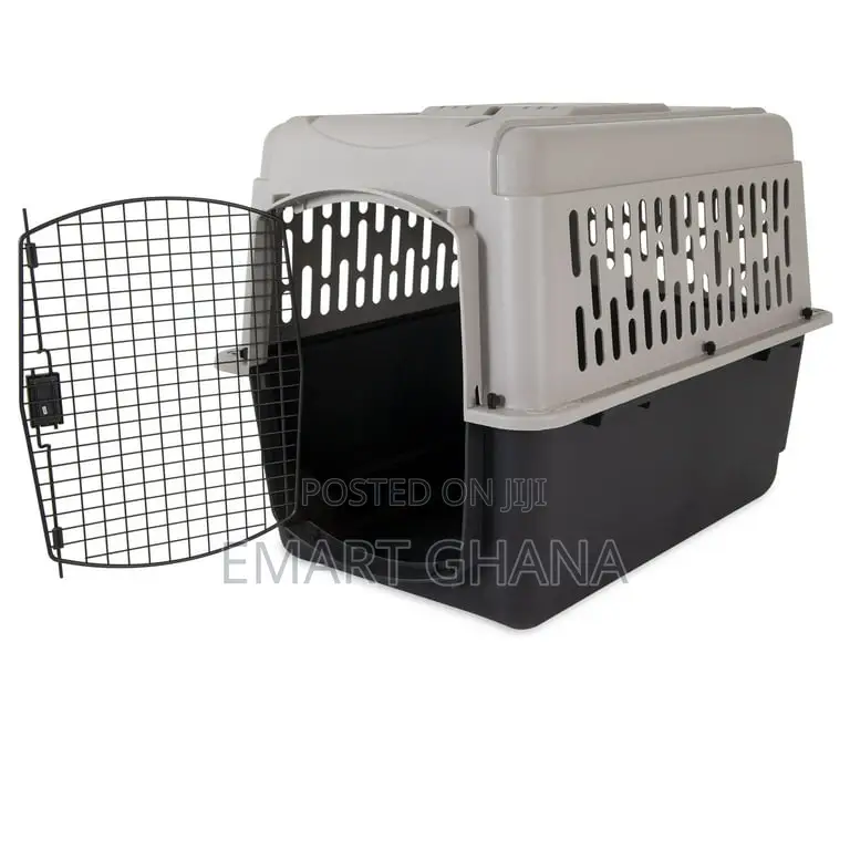 Dog Crate, Plastic Travel Pet Carrier for Pets 50-70 Lb