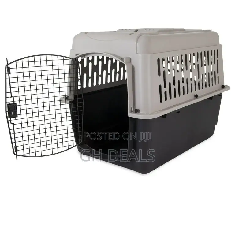 Dog Crate, Plastic Travel Pet Carrier for Pets 50-70 Lb