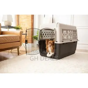 Dog Crate, Plastic Travel Pet Carrier for Pets 50-70 Lb