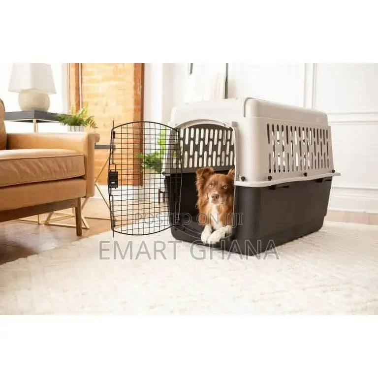 Dog Crate, Plastic Travel Pet Carrier for Pets 50-70 Lb