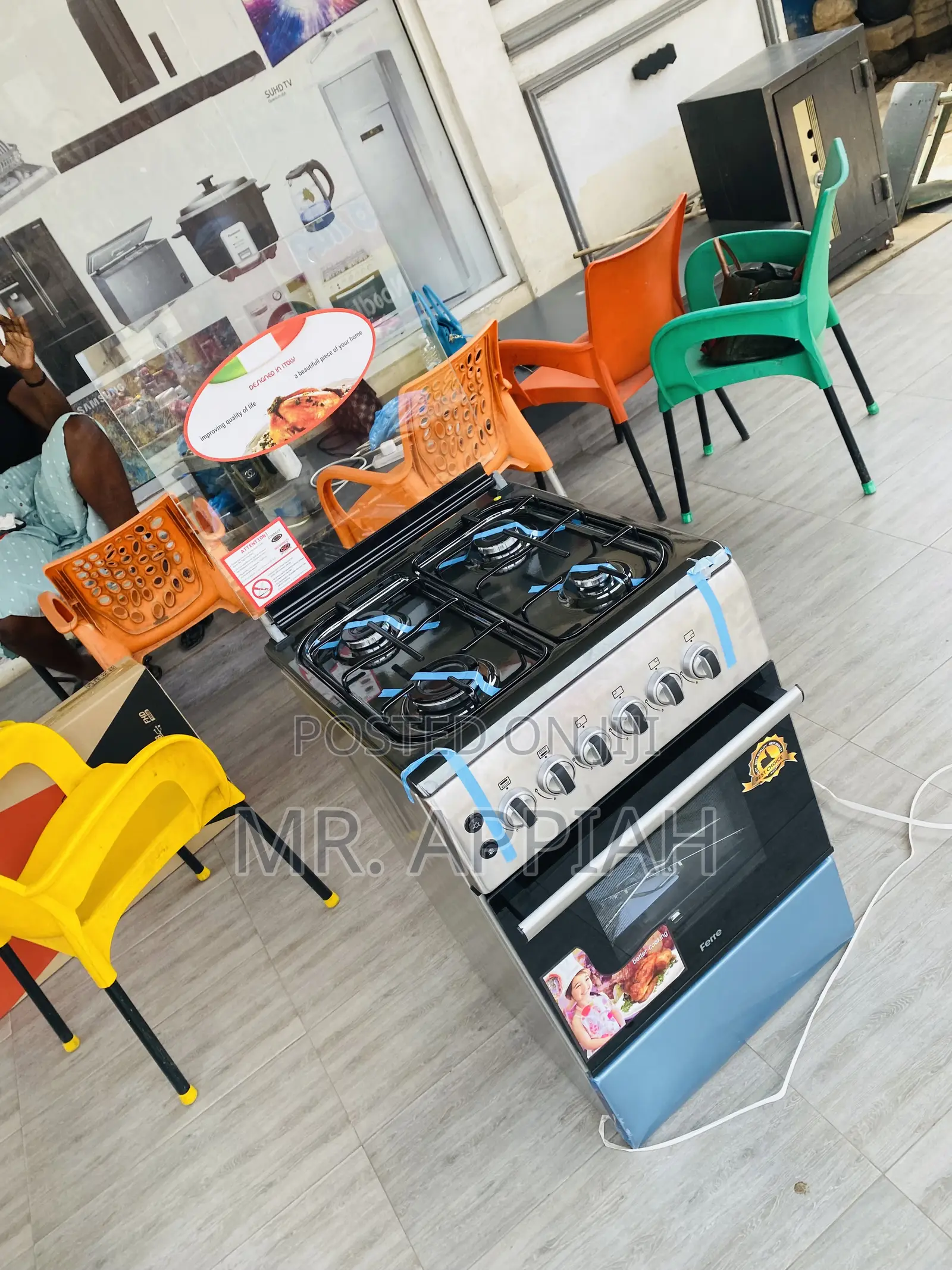 Brand New Ferre(New Light)50x50 4 Gas Burner With Oven.
