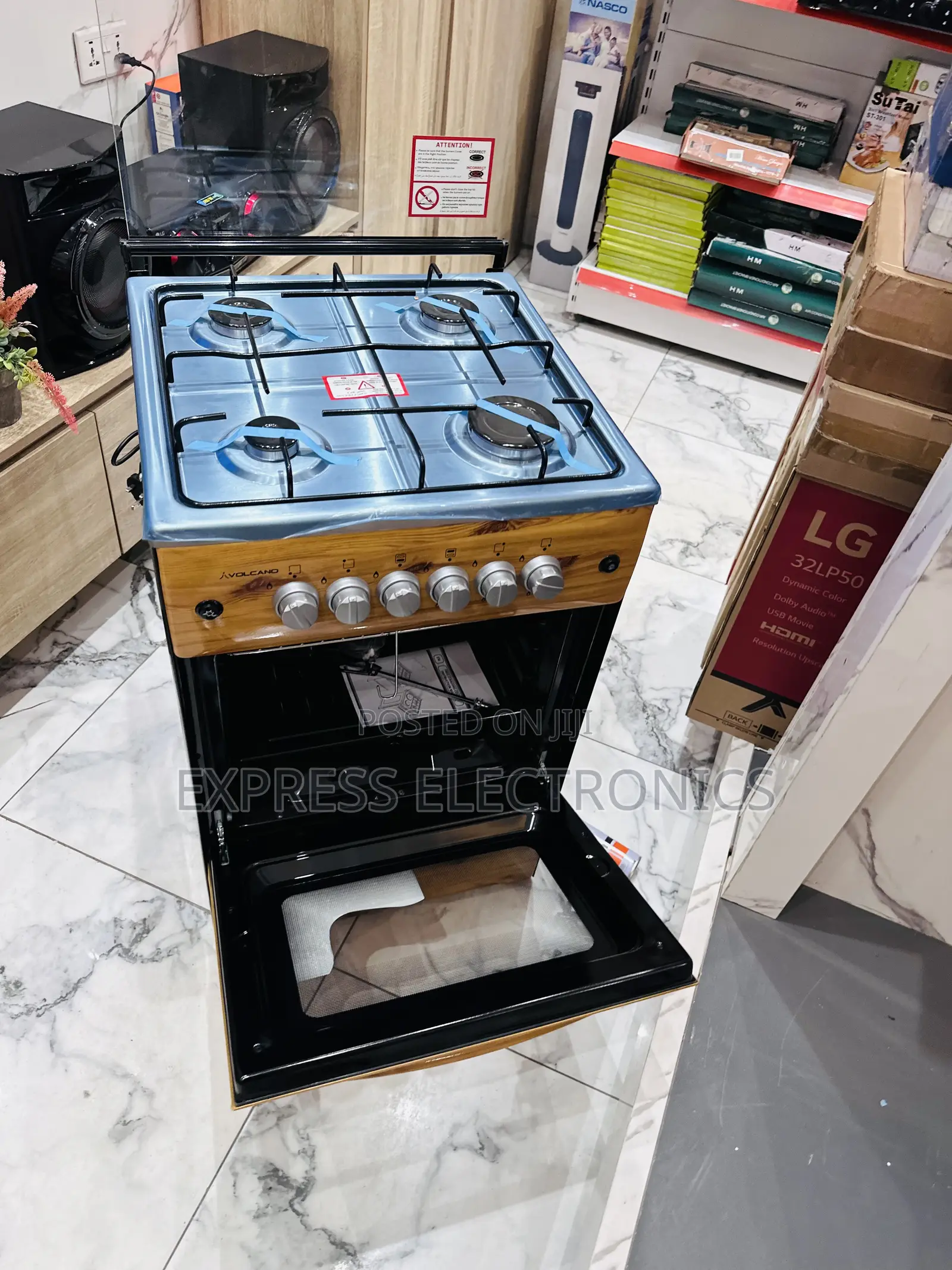Best Buy for Less Wooden Like 4burner Gas Cooker Oven