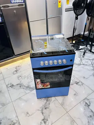 Blue Gas Cooker Oven Grill 50/50 4burner Blue