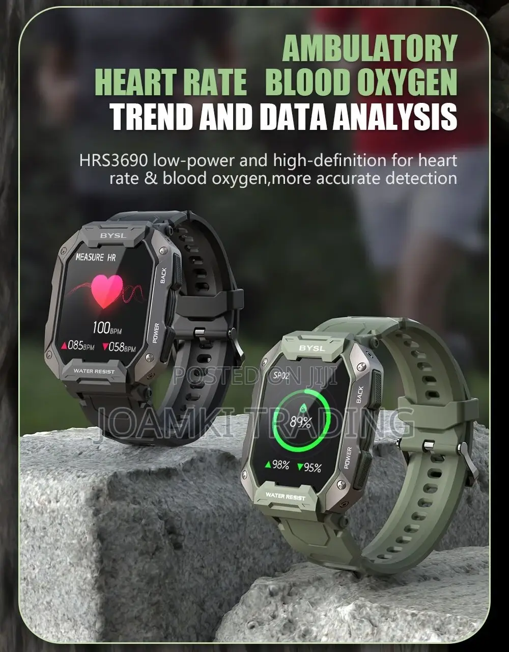 1.69" Hd Smart Watch Blutooth Call Military Grade Waterproof