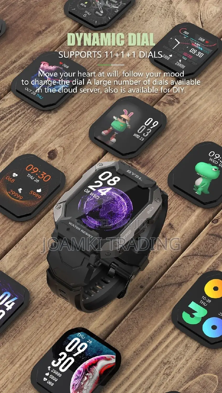 1.69" Hd Smart Watch Blutooth Call Military Grade Waterproof
