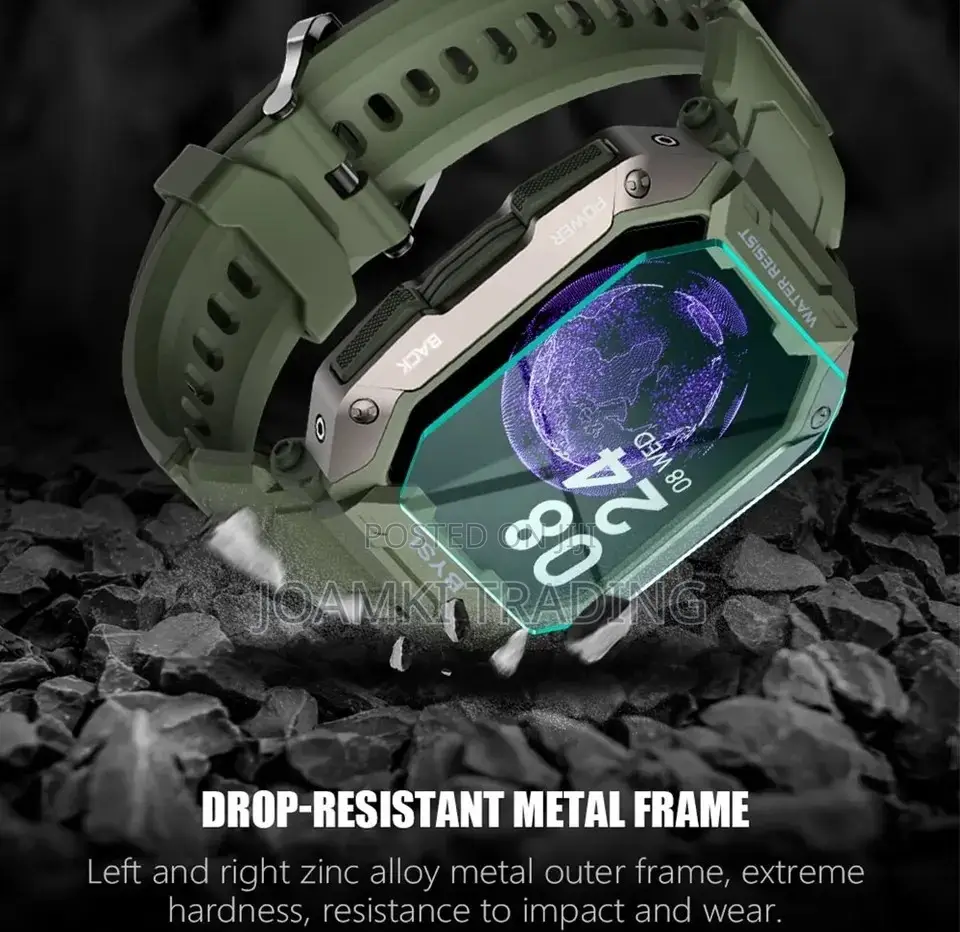 1.69" Hd Smart Watch Blutooth Call Military Grade Waterproof