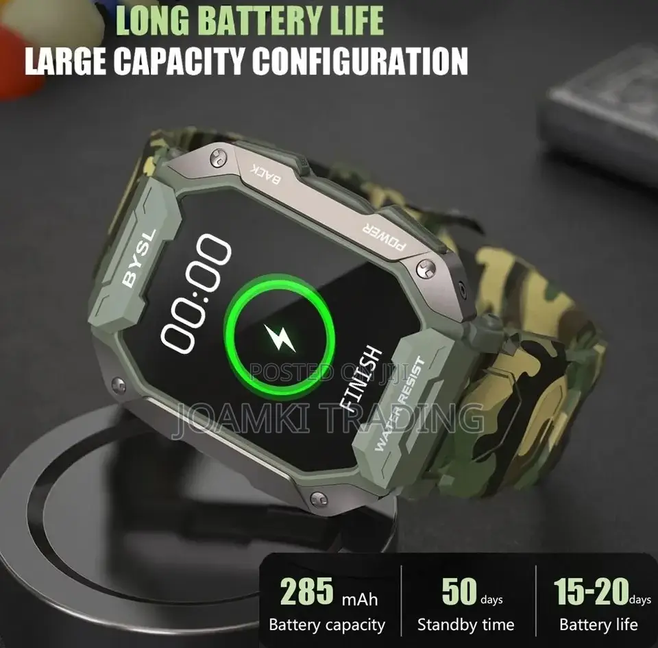 1.69" Hd Smart Watch Blutooth Call Military Grade Waterproof