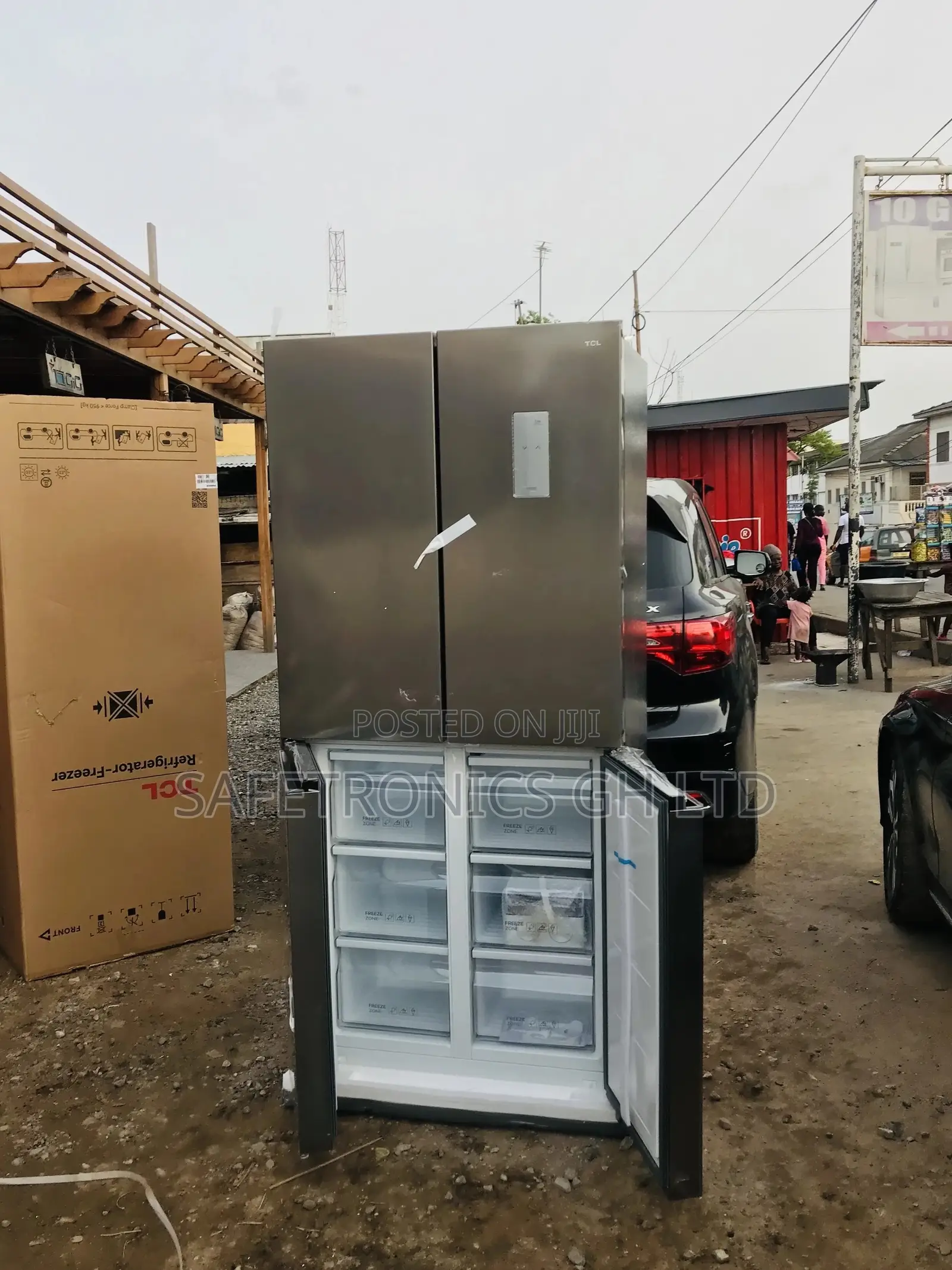 TCL P460CD Gray French Door Fridge Lastest