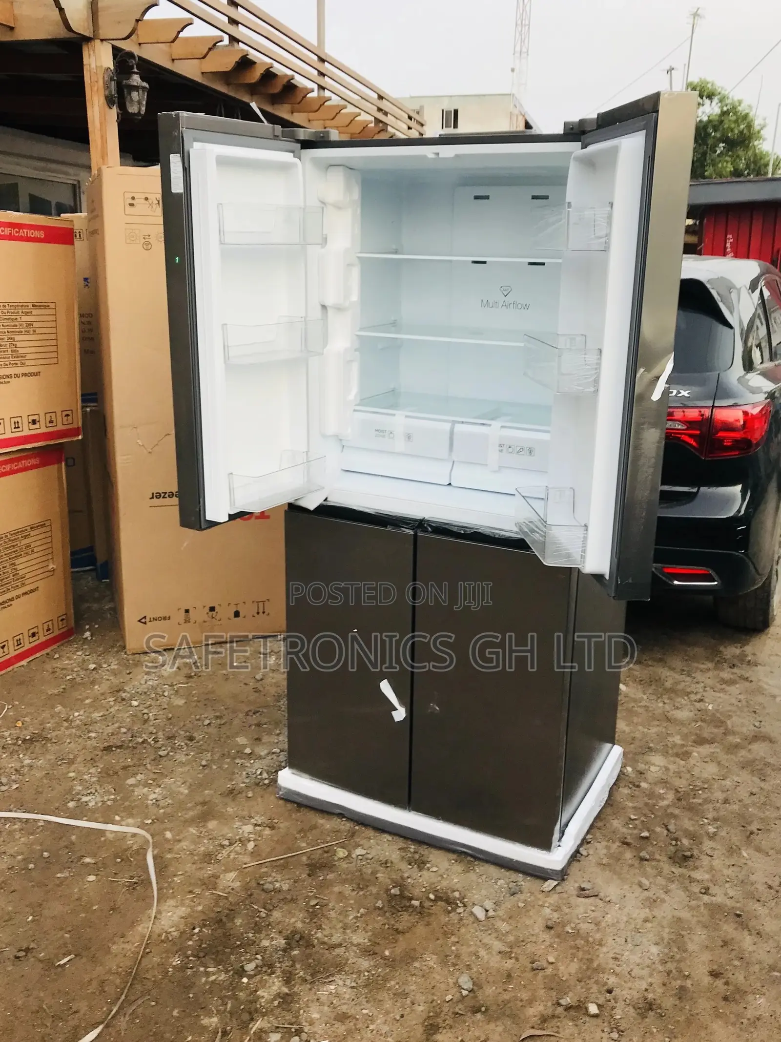 Gray French Door Bottomfrench P460CD TCL Fridge