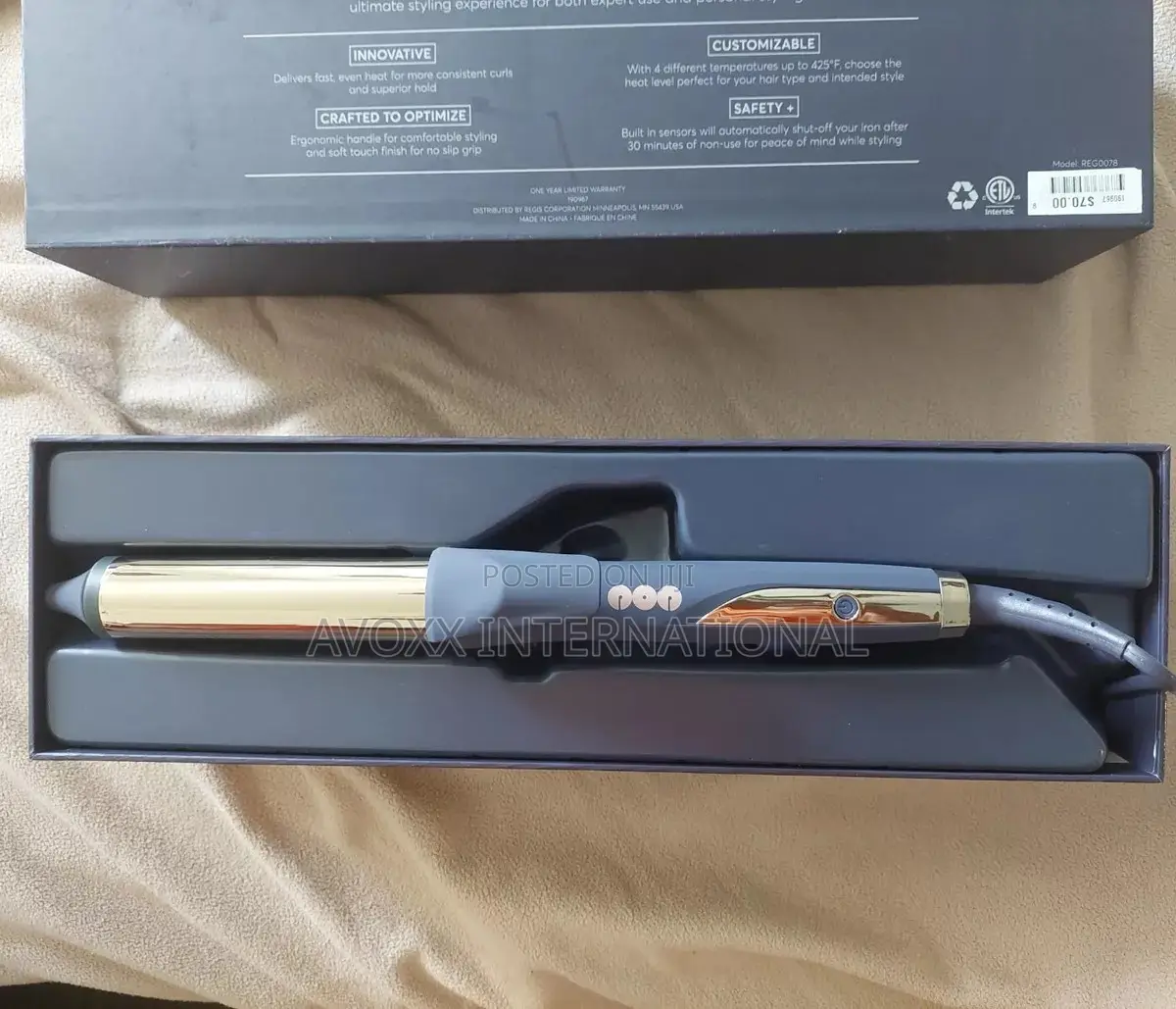 Power of Professional 1 1/4” Curling Iron Premium Titanium