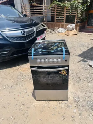 High Quality Sliver Sleek 4burner Gas Cooker Oven Grill