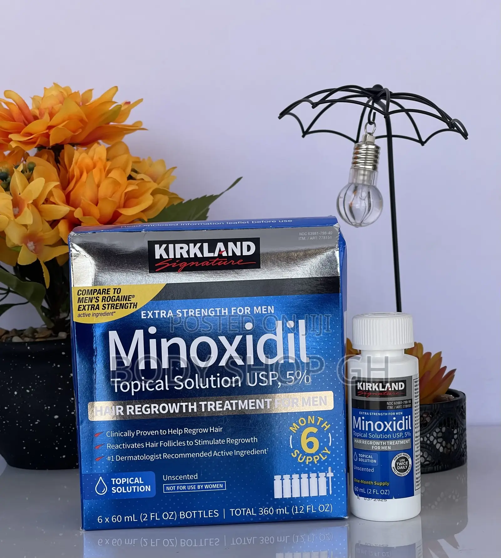 Beard, Baldness and Hairline Solution / Kirkland Minoxidil 