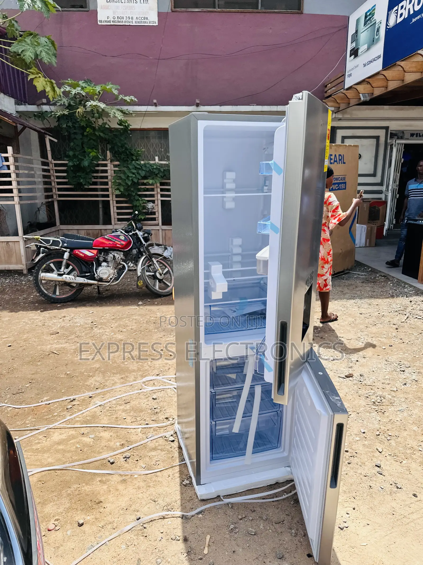 Sleek Design Grey Fridge PF-360 PEAEL