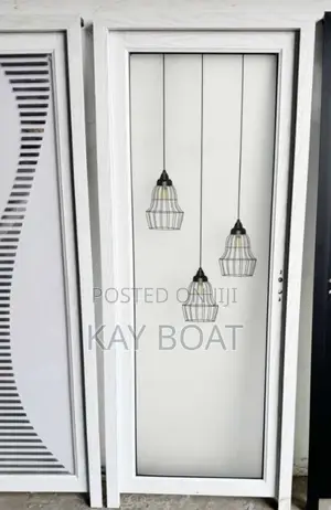 A Secured Tempered Glass Door