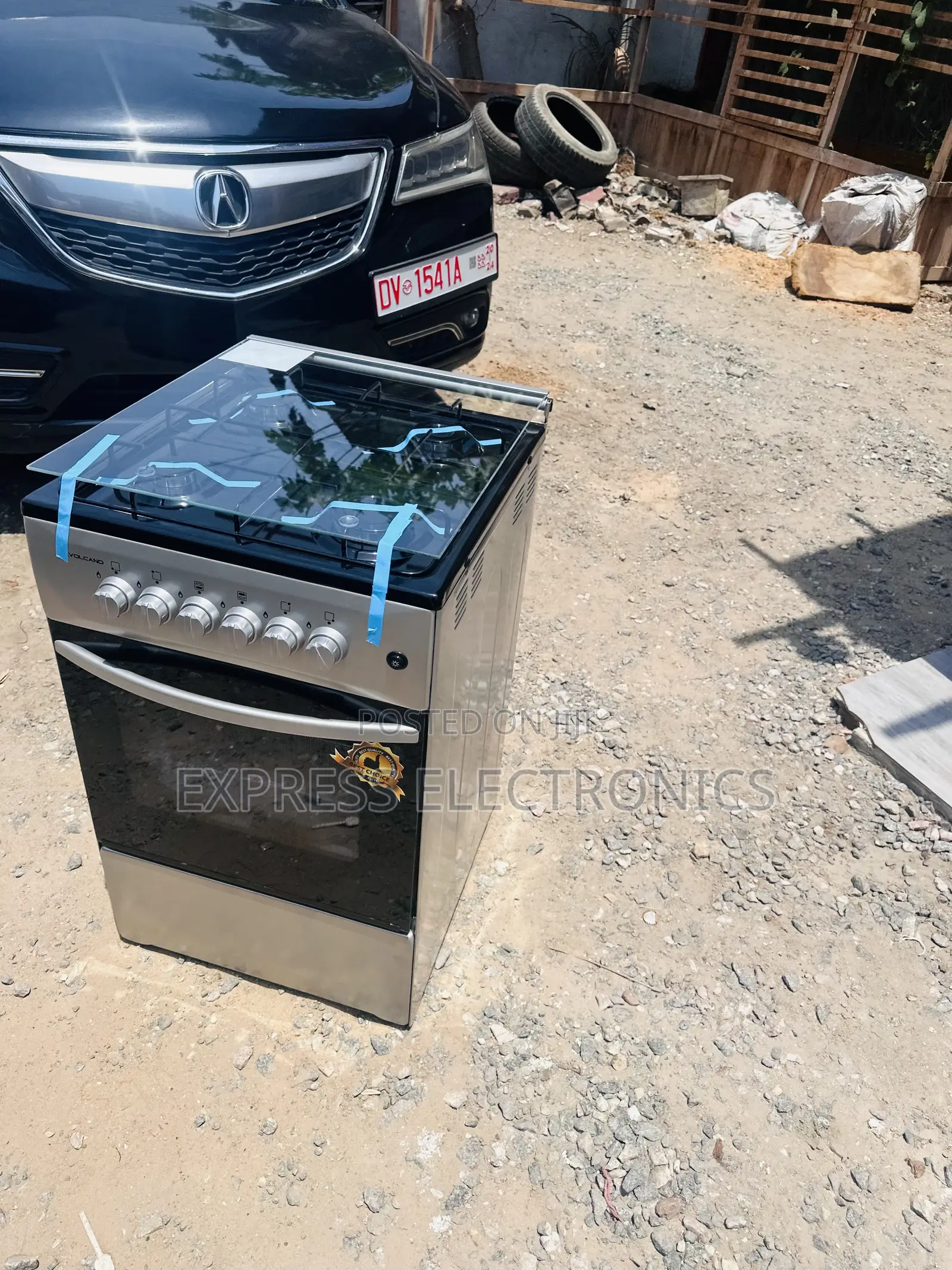 High Quality Sleek Sliver 4burner Gas 50/50