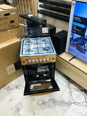 50x50 4 Gas Cooker Oven With Grill Volcano Light Wooden