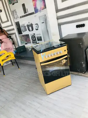 Gold Volcano 4 Gas Cooker Oven With Grill Glass Lid 50x50