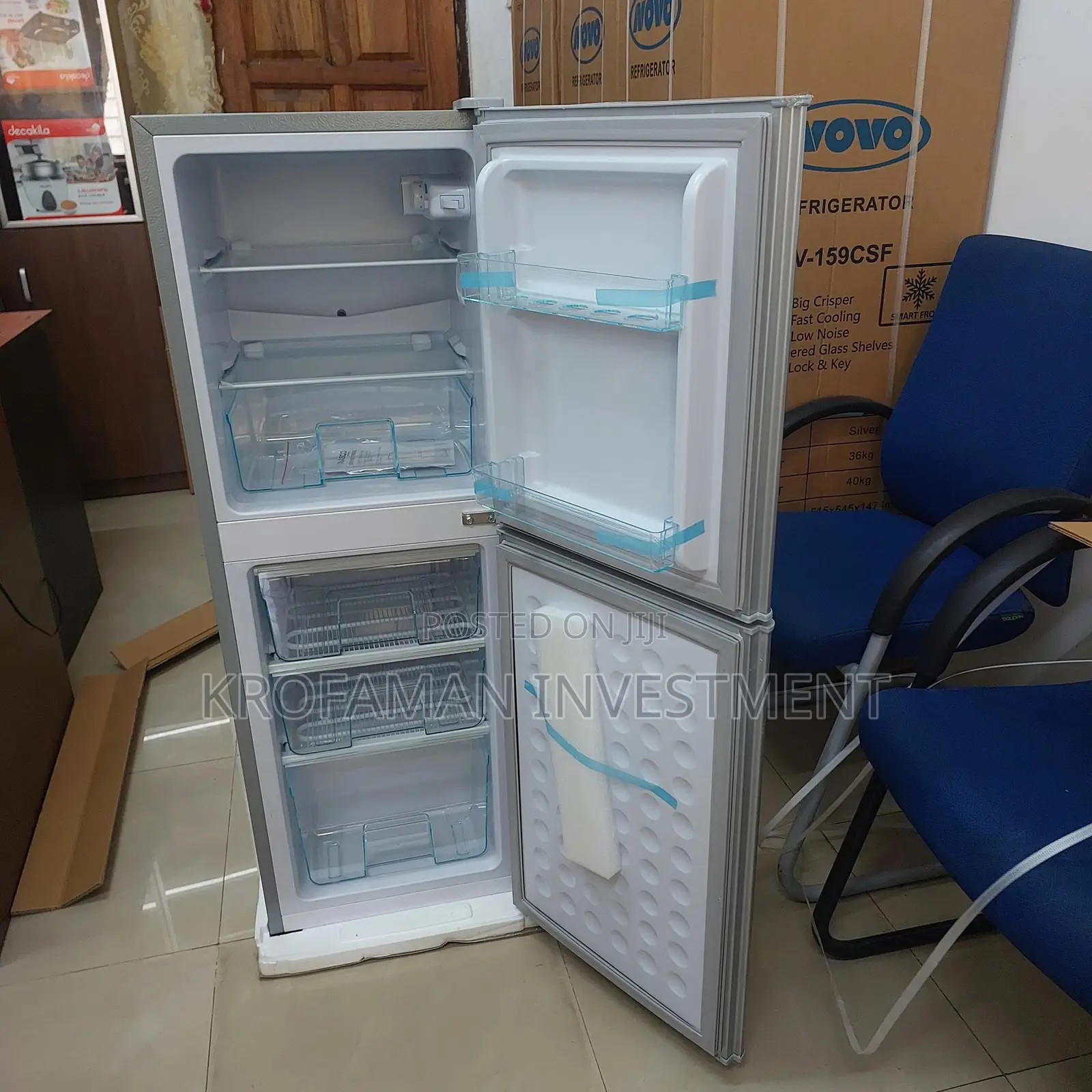 Nasco Nasd2-14fl 116l Doubledoor Bottom Freezer Refrigerator