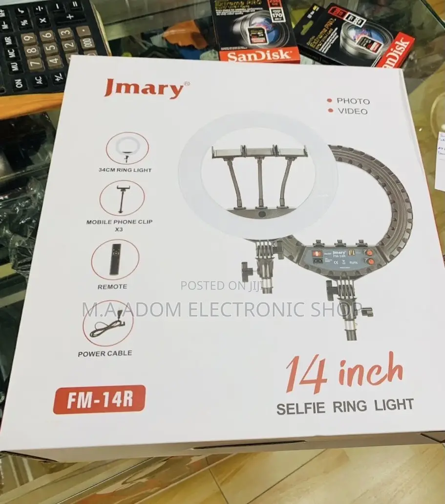 High Quality Jmary 14 Inch Photo and Video Selfie Ring Light