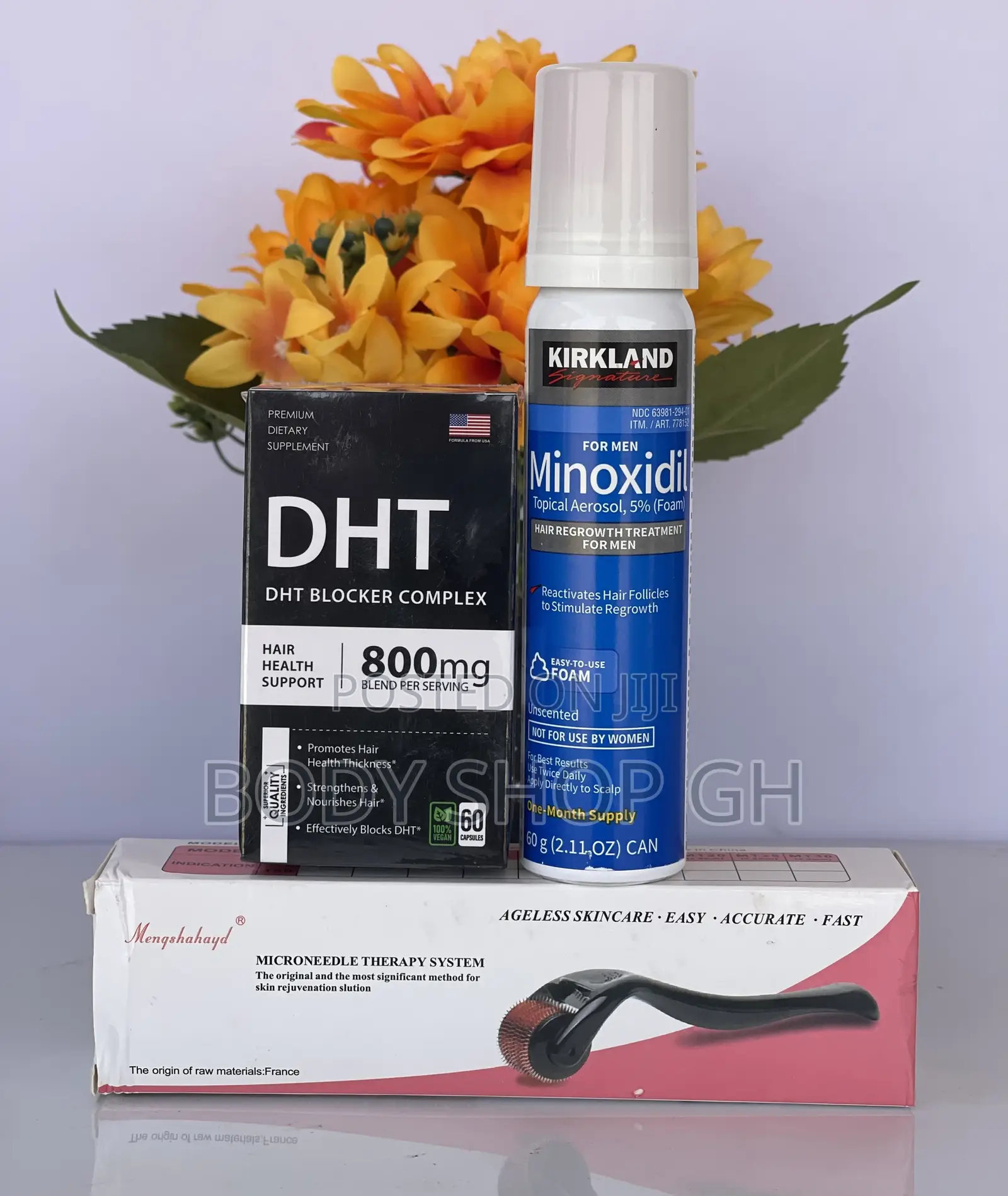 Baldness and Hairline Set- Kirkland Foam +Roller + DHT Block