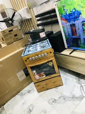 Oven With Grill Volcano Light Wooden 50x50 4 Gas Cooker