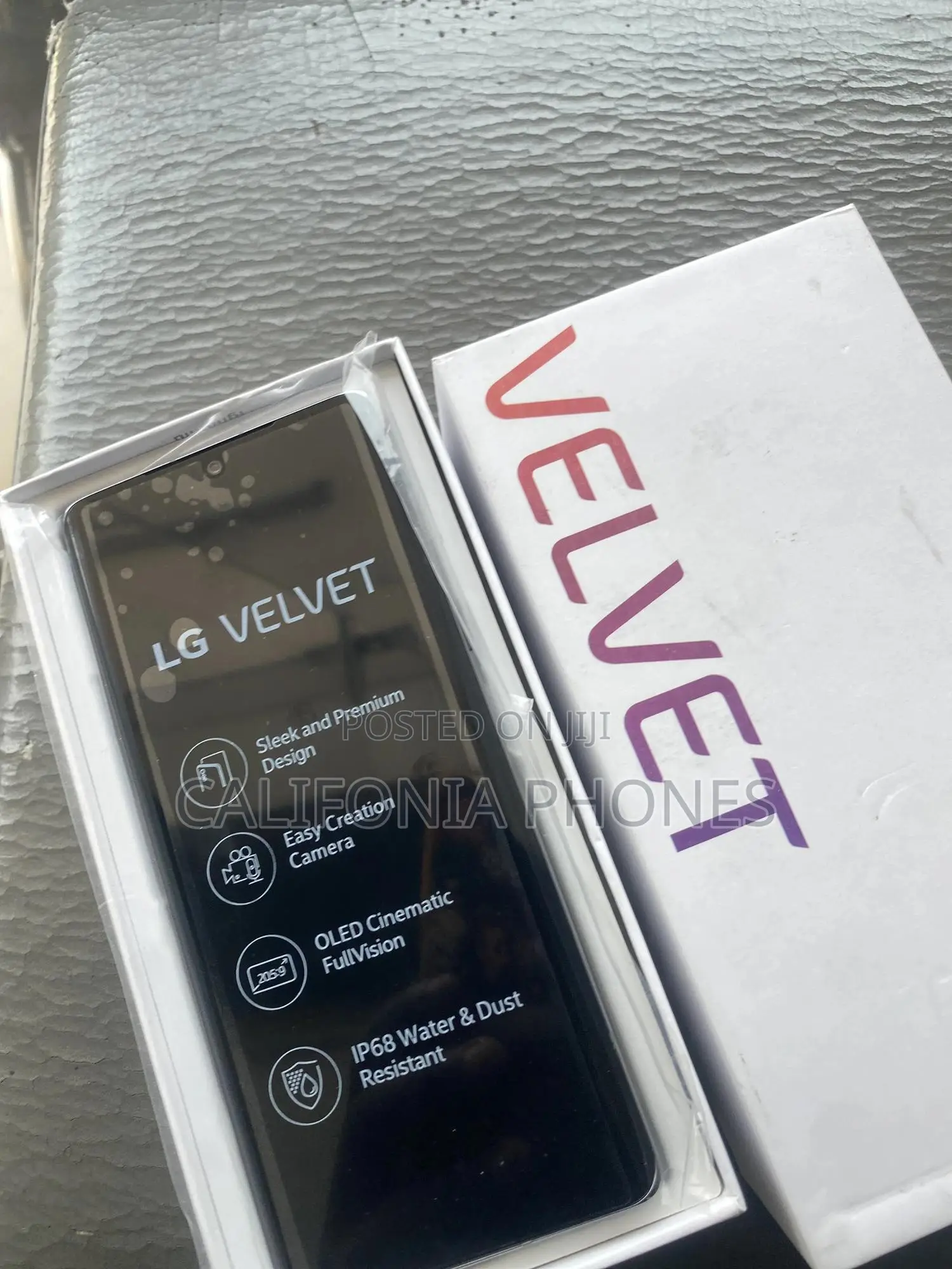 New LG Velvet 5G 128 GB Gray