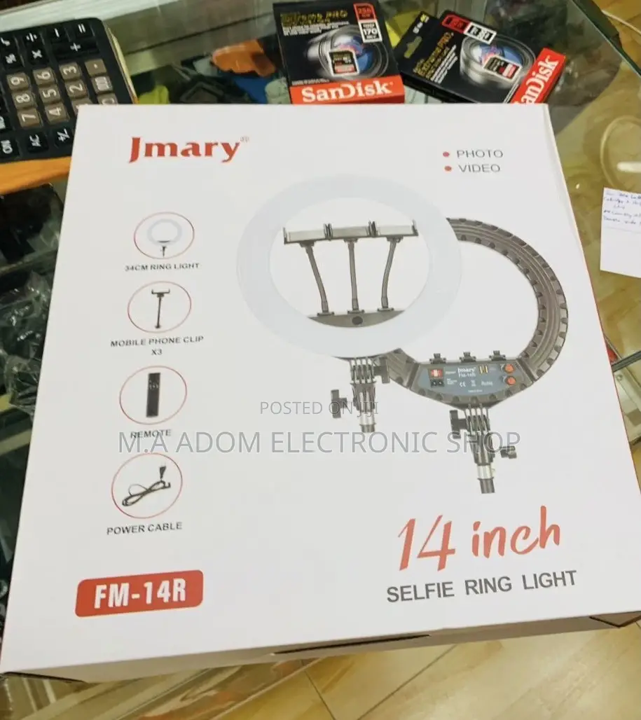 Fresh in Box Jmary 14” Photo and Video Selfie Ring Light.