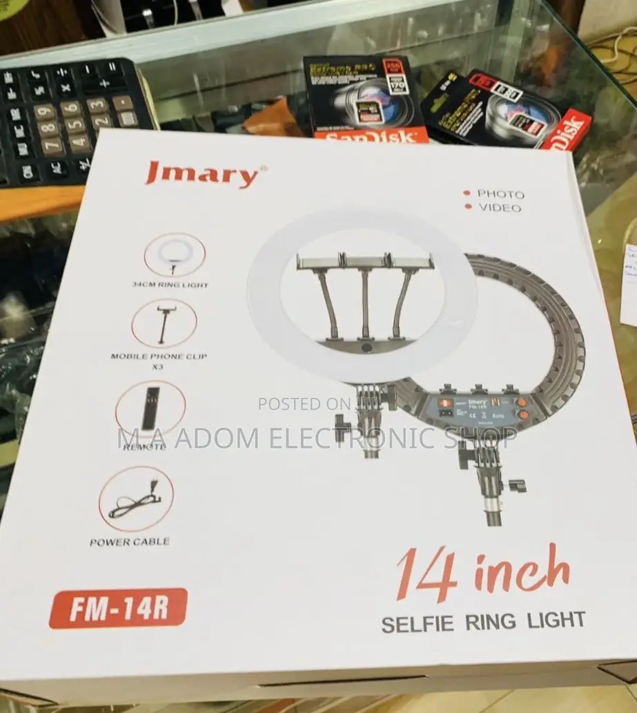 Classic Design Jmary 14” Photo and Video Selfie Ringlight.