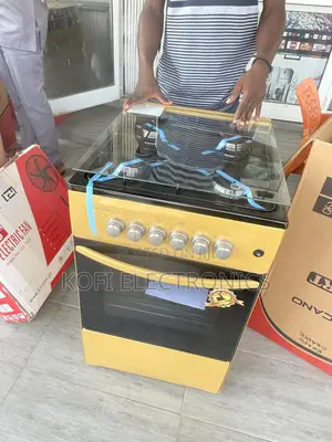 Stylish Gold-Volcano Gas Oven 4 Burner (50x50)
