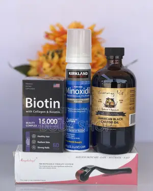 Photo - Kirkland Foam + Biotin + Roller + Jbco for Hairline Growth