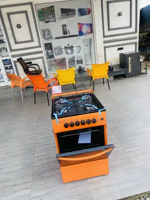 Authentic Volcano 50x50 4 Gas Burner + Oven and Grill,Orange