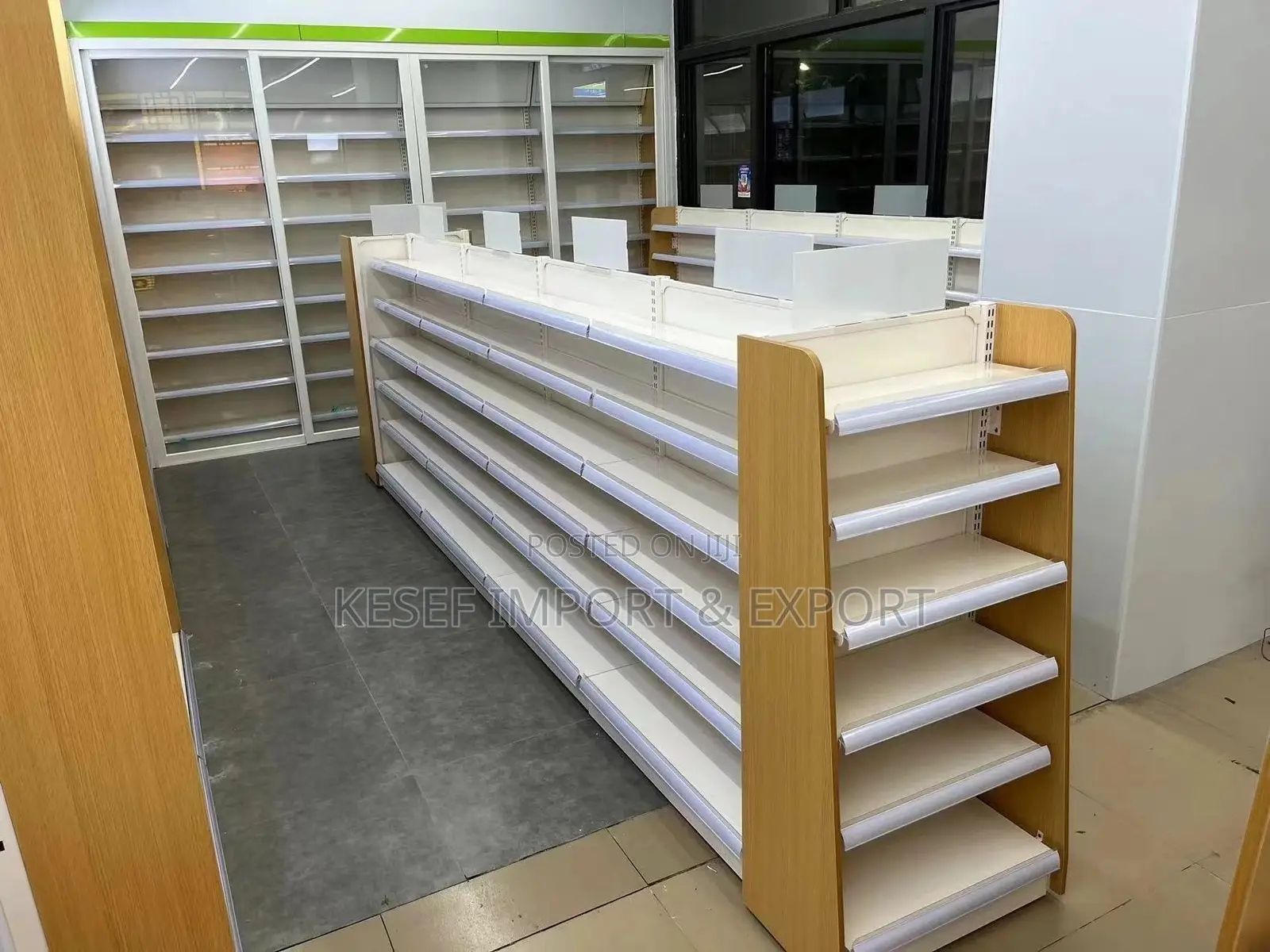 Pharmacy Shelves , Supermarkets Shelves