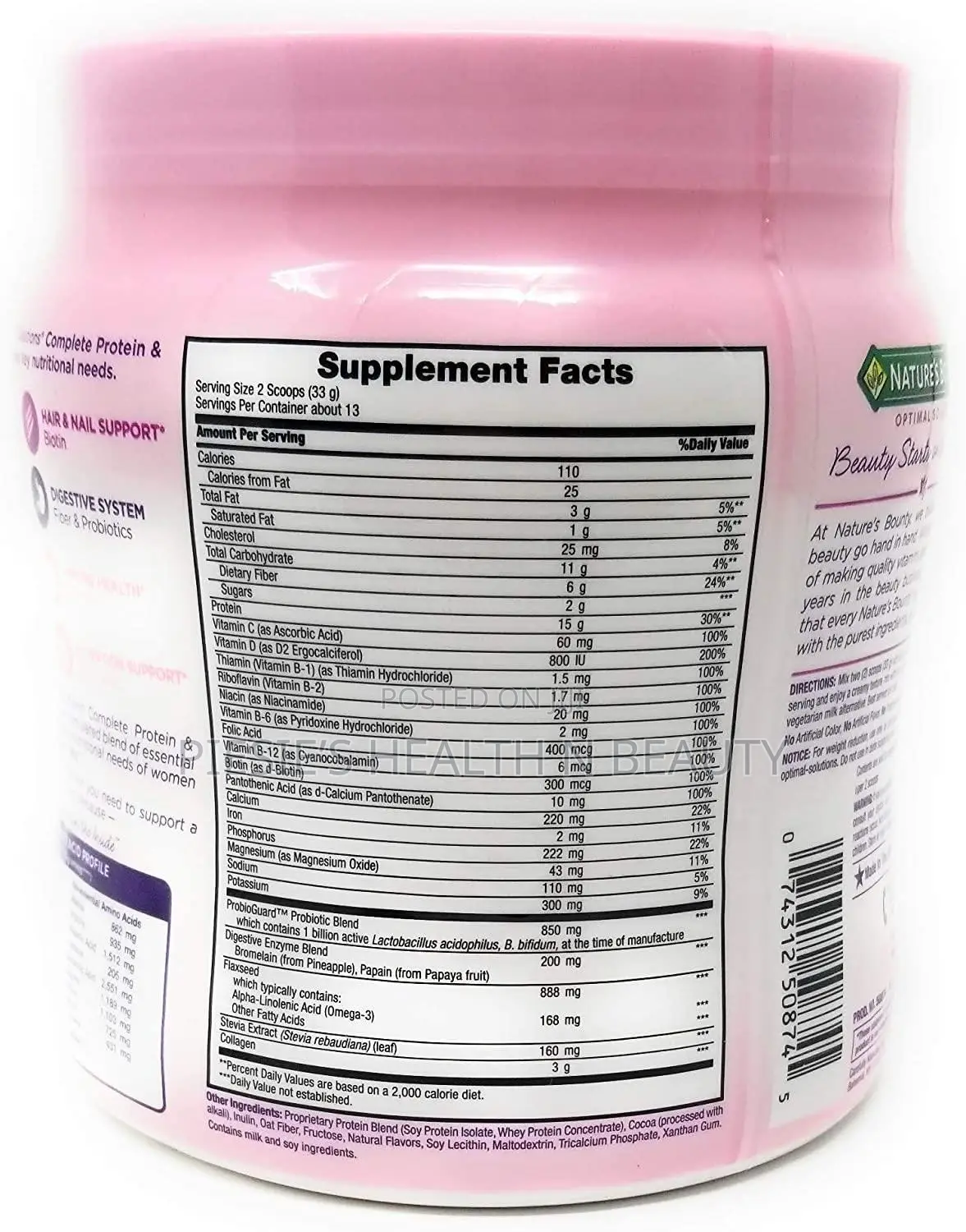 Nature’S Bounty Complete Protein Vitamin Shake Mix