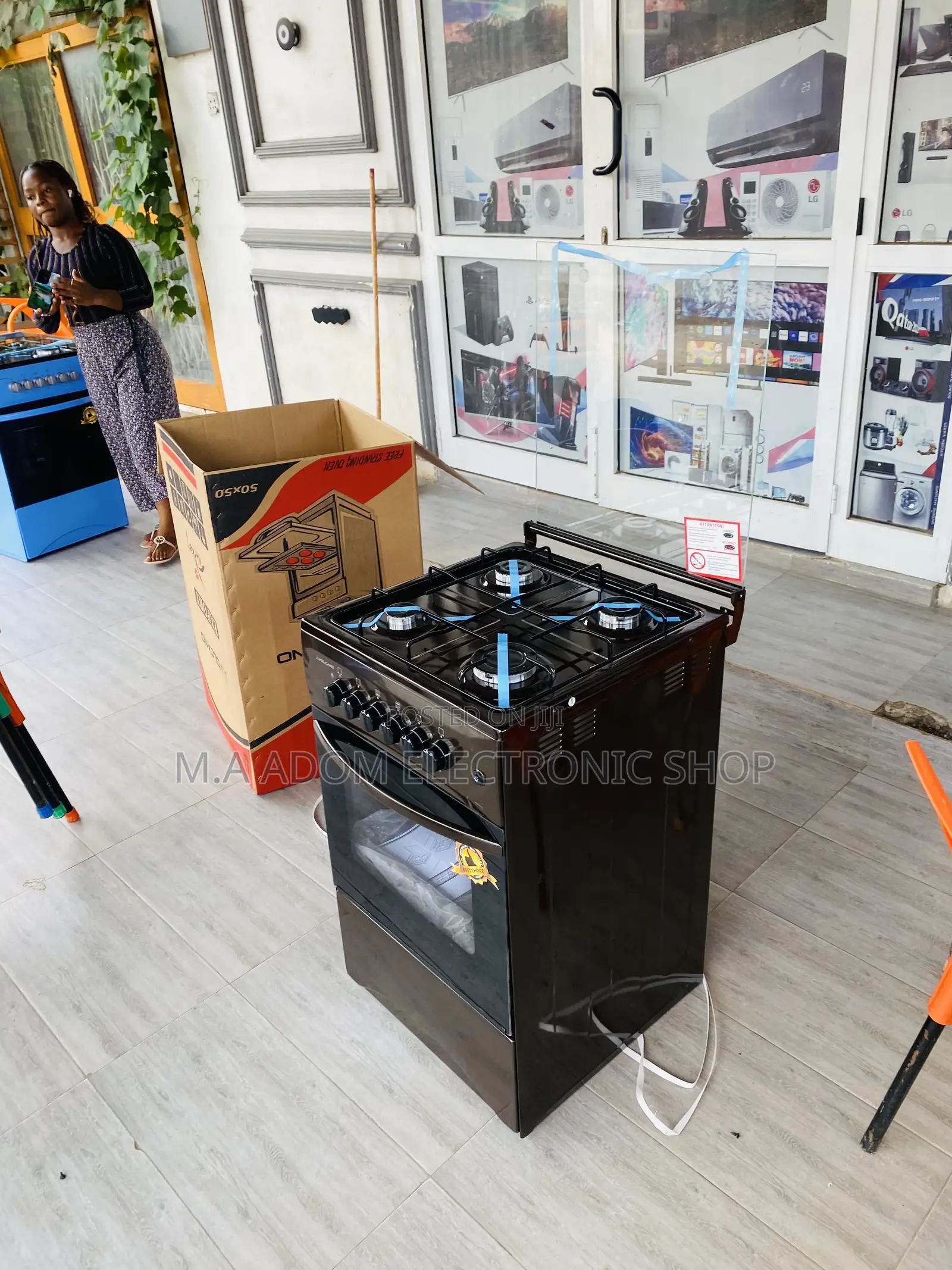 High Quality Volcano 50x50 4 Gas Burner With Oven(Brown).