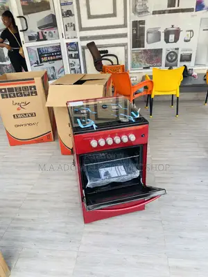 High Quality Volcano 50x50 4 Gas Burner With Oven(Red)