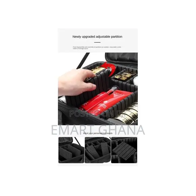 Removable Compartment Portable Make-Up Bag Simple Cosmetic