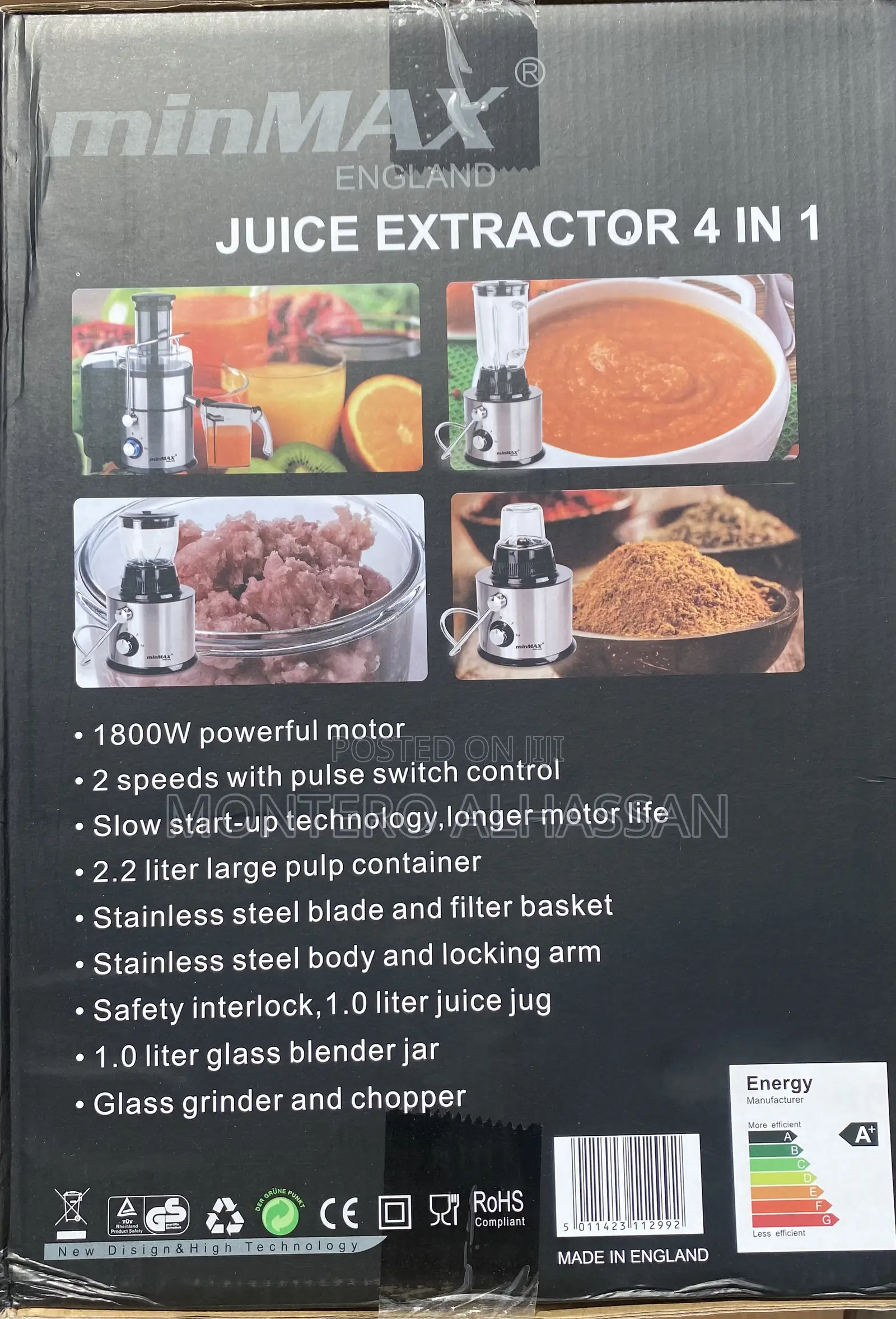 4 in 1 Juice Extractor Min Max
