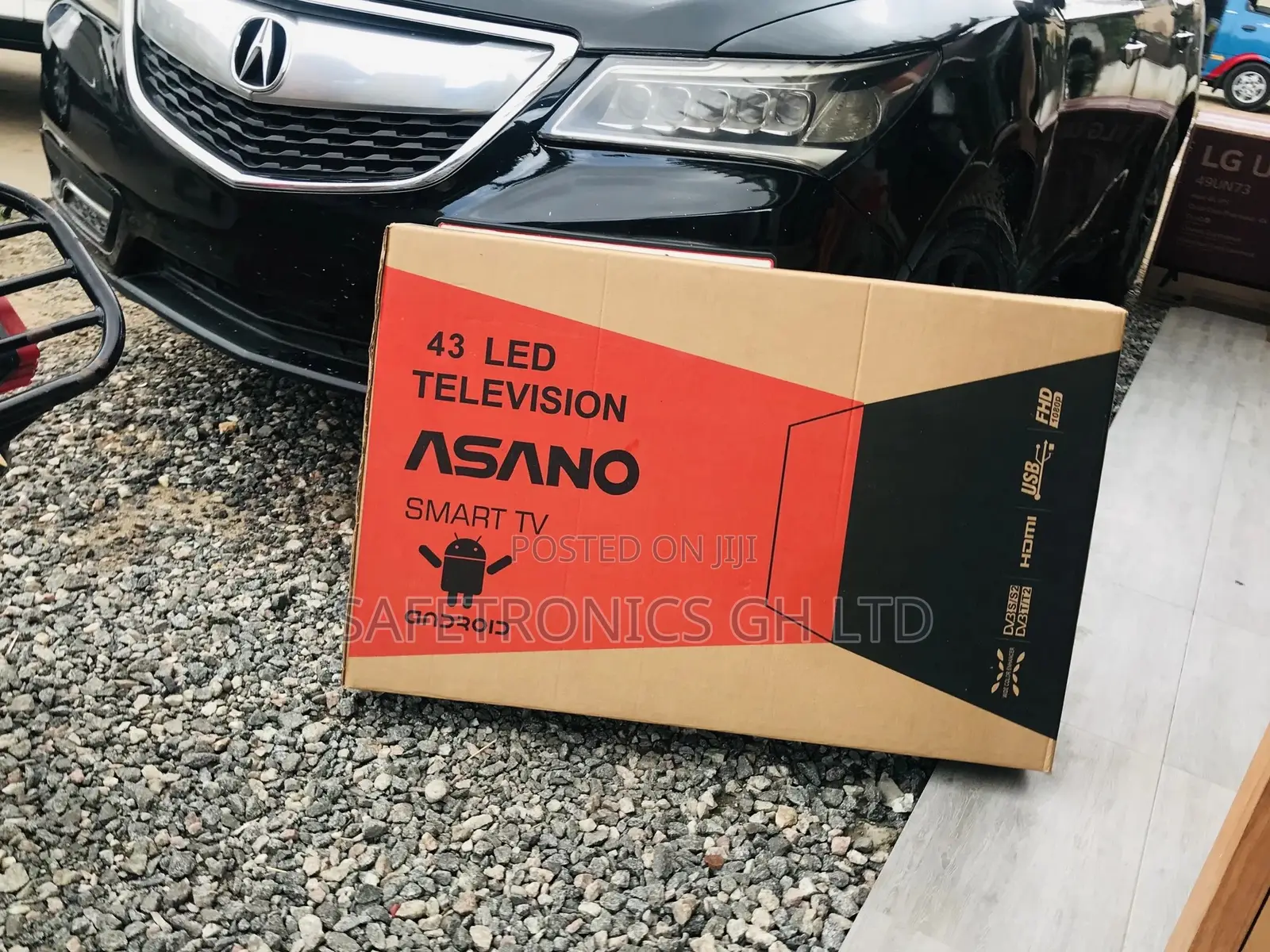 Asano 43 Inches Glossy Smart Led Black Tv