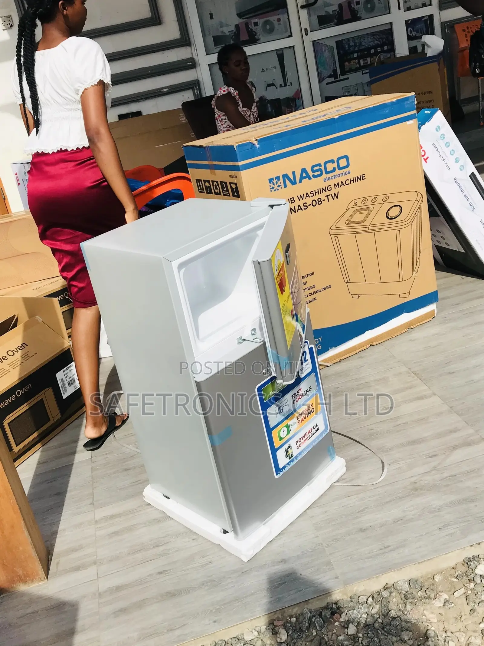Nasf2-13fl Doubledoor Topfreezer Gray Nasco Fridge