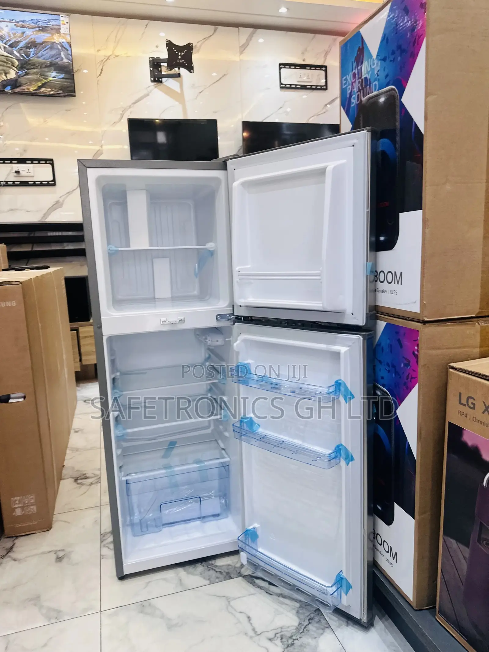 PF-20T Pearl Topfreezer Doubledoor Gray Fridge