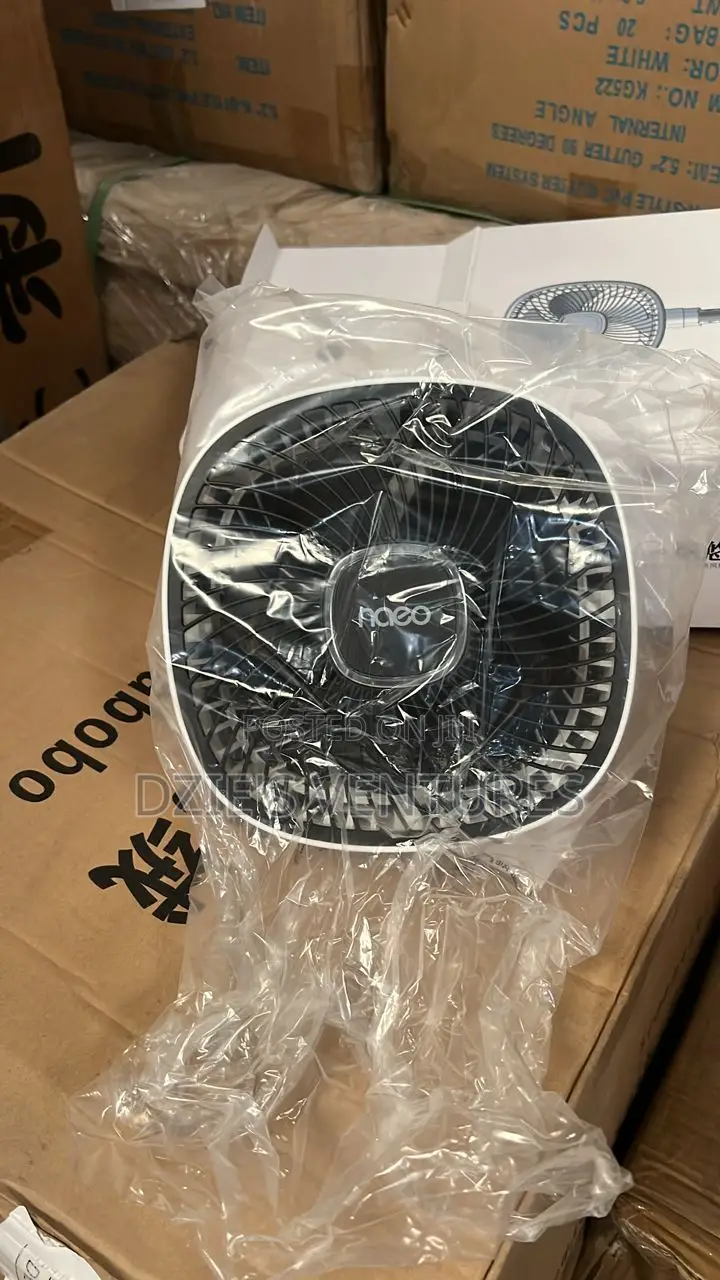 Rechargeable Fan With Display Light