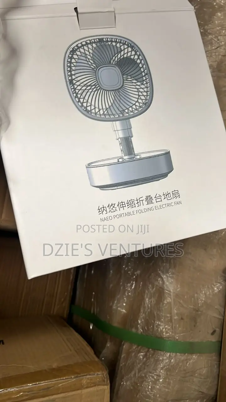 Rechargeable Fan With Display Light