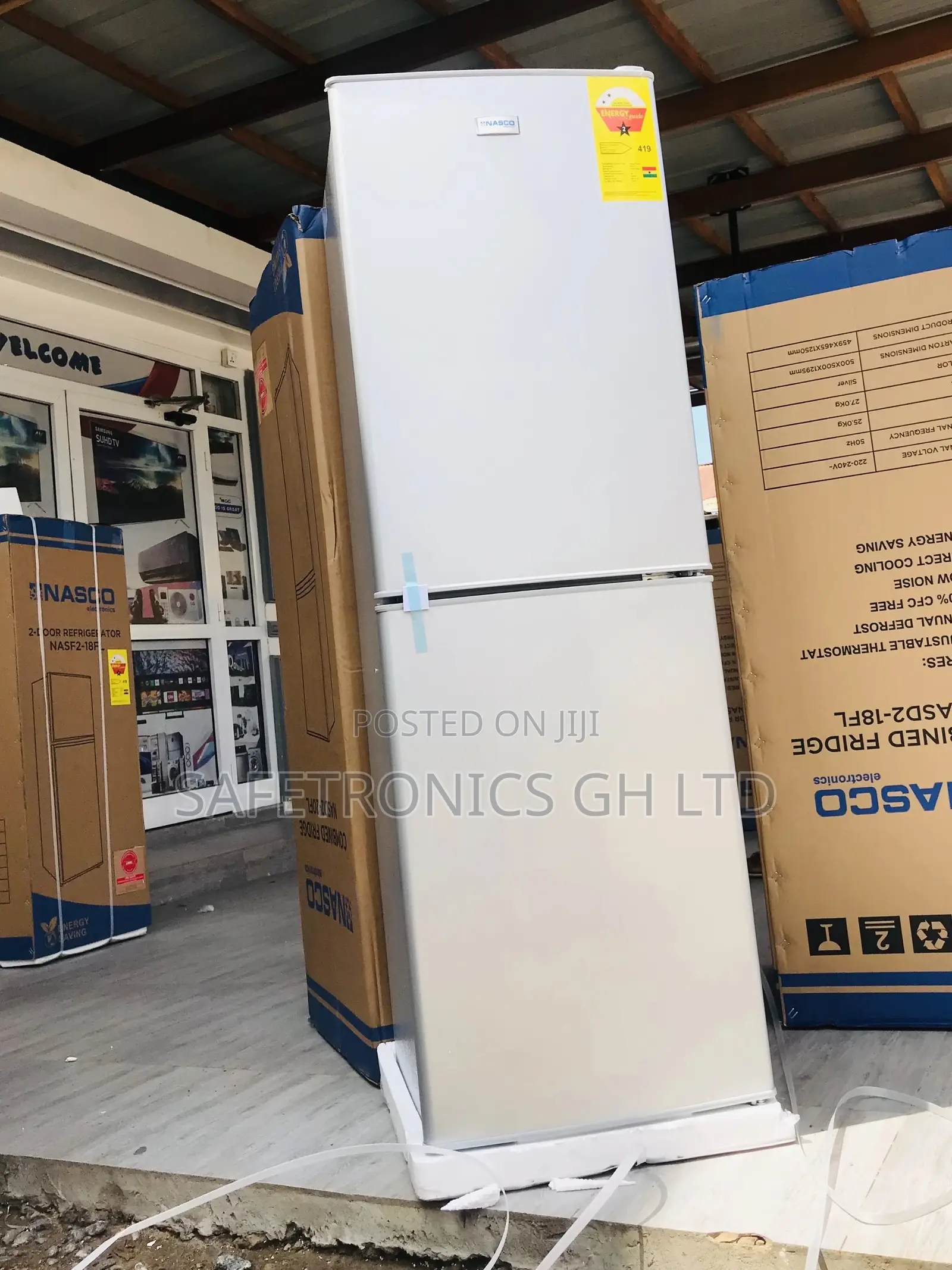 Nasco Nasd2-120fl Doubledoor Bottomfreezer Gray Fridge